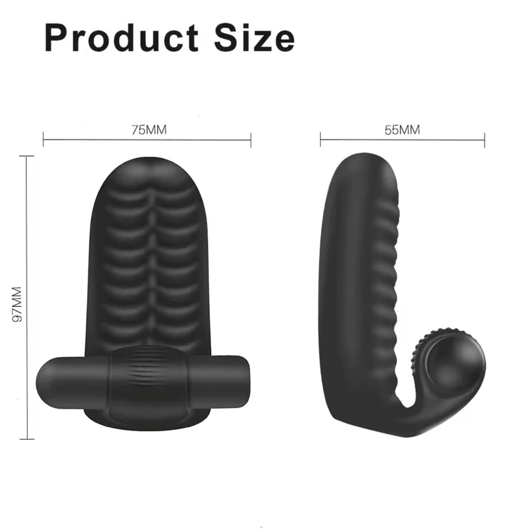 Vibrador doble para dedos