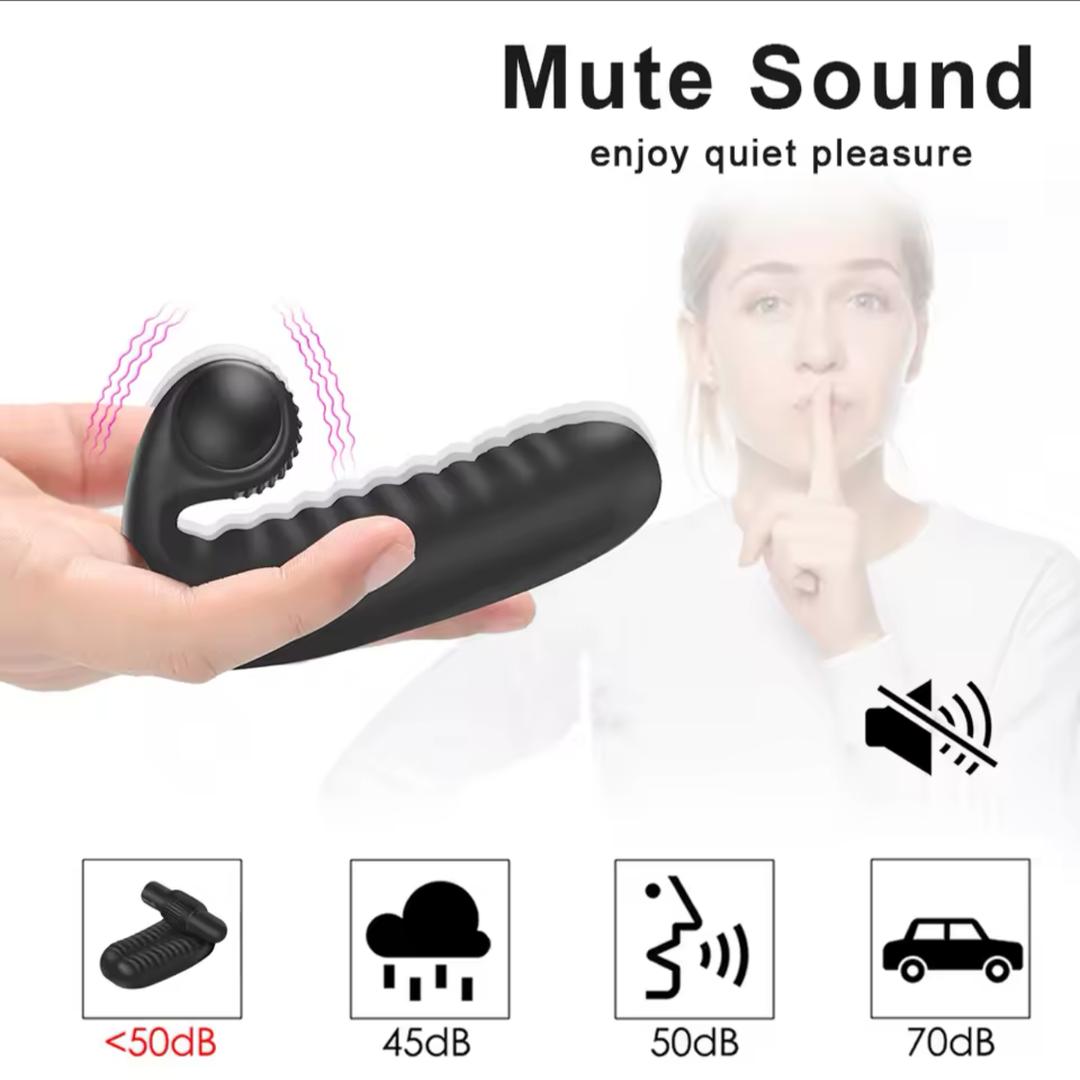 Vibrador doble para dedos