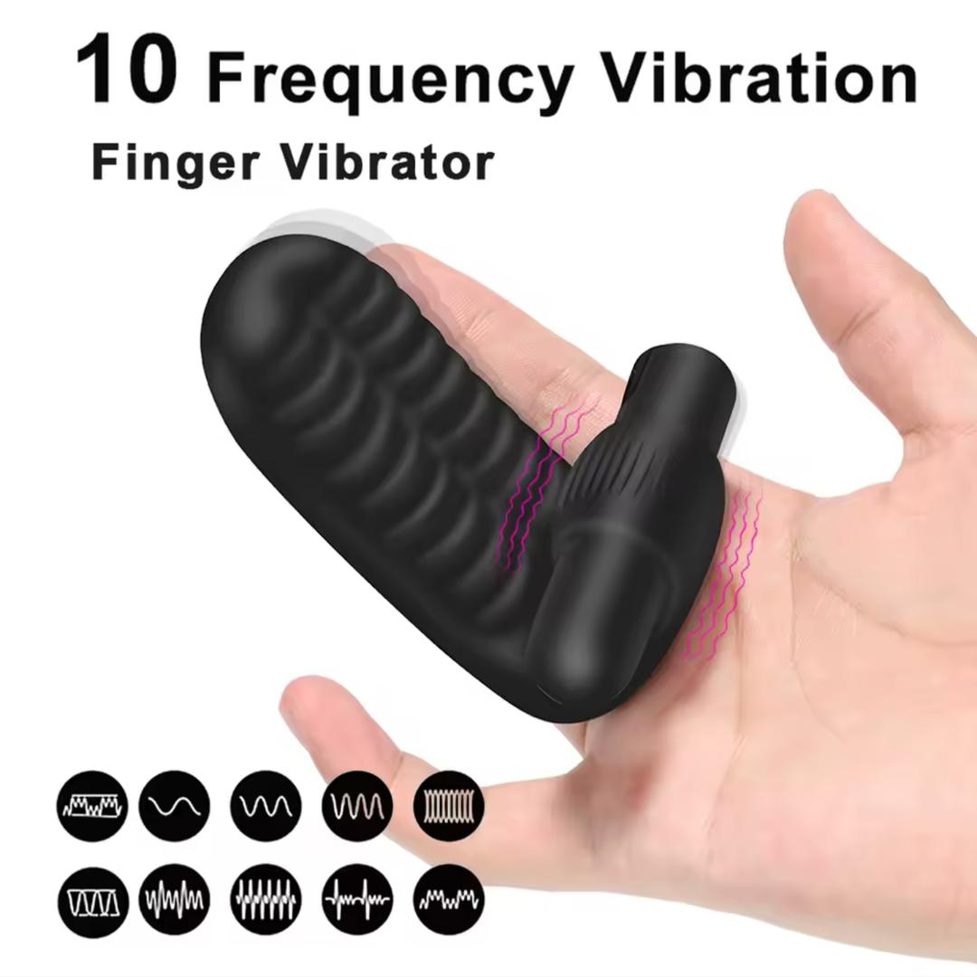 Vibrador doble para dedos