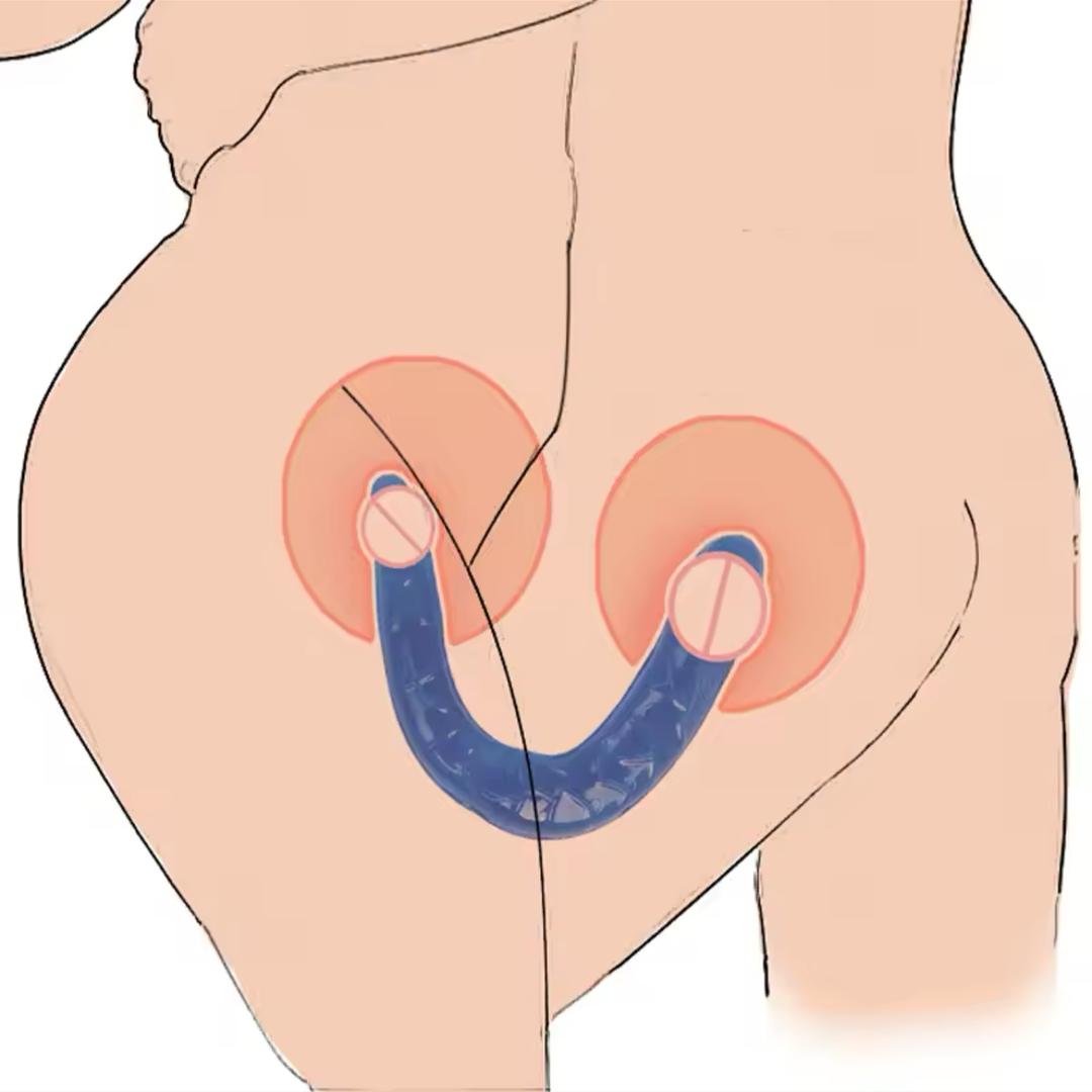 Dildo doble gelatina