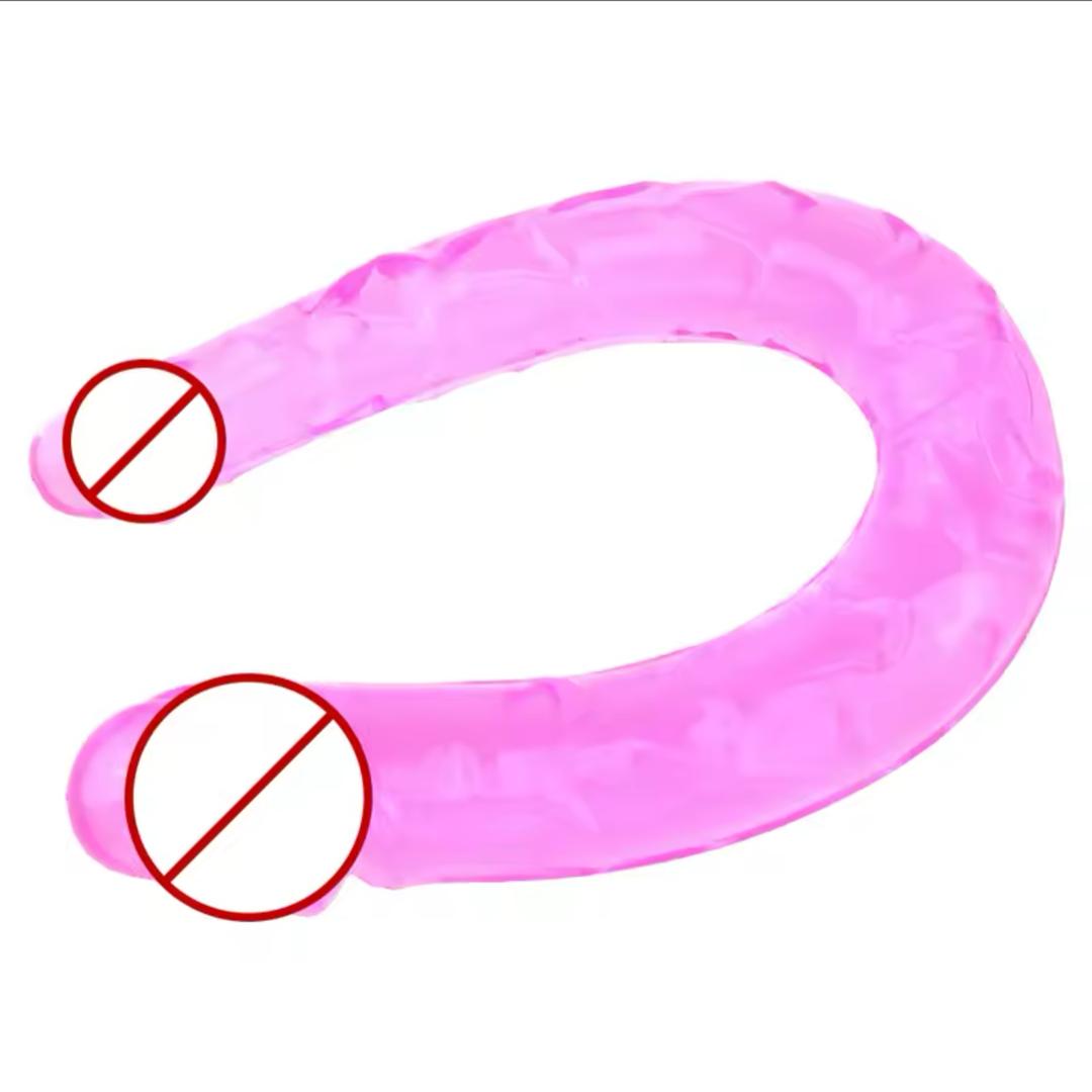 Dildo doble gelatina