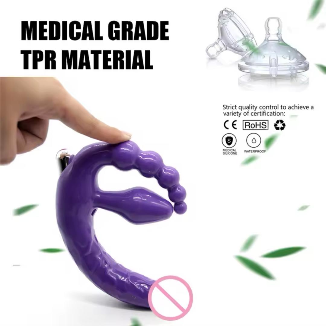 Dildo triple penetracion vibrador