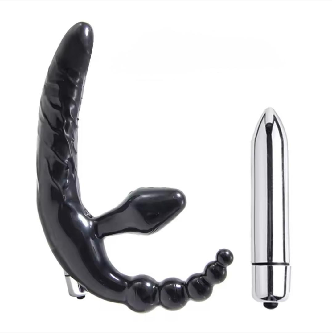Dildo triple penetracion vibrador