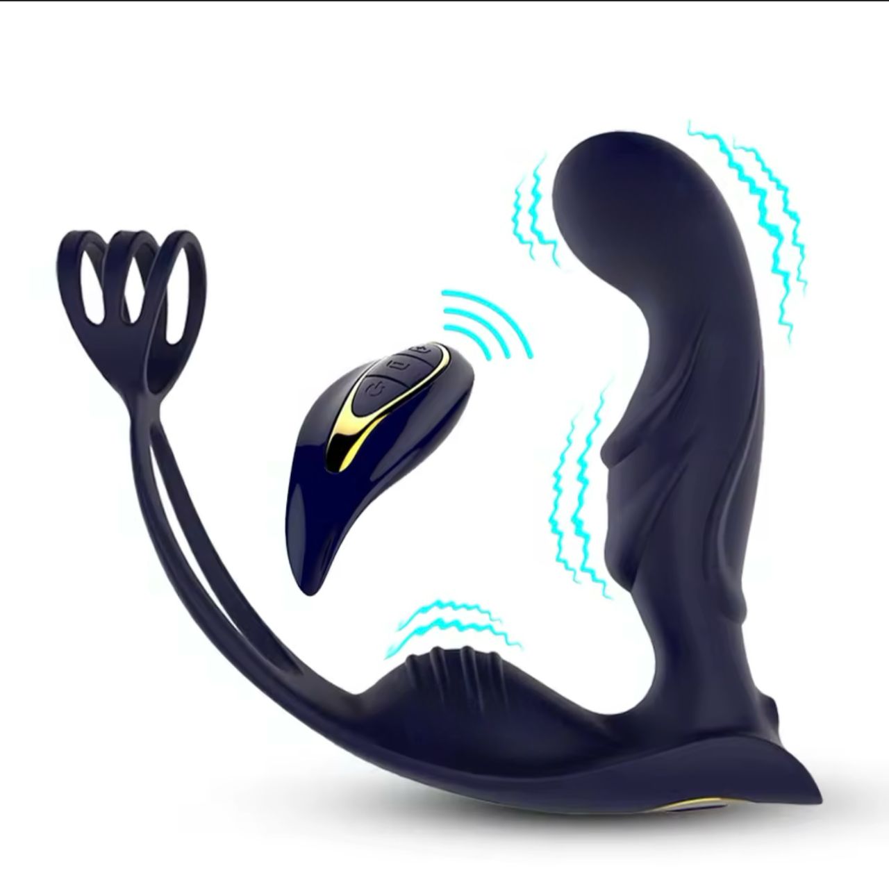 Plug anal con anillo y control