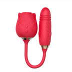 Rosa vibrador succionador