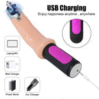 Dildo vibrador realista flexible