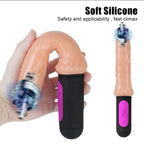 Dildo vibrador realista flexible