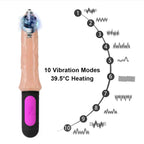 Dildo vibrador realista flexible