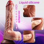 Dildo vibrador realista con chupon