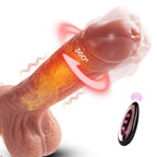Dildo vibrador realista con chupon